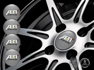 ABT Emblemas de Rueda Estilo Etiquetas de Cúpula Alta Calidad